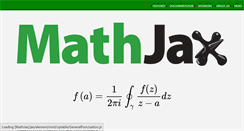 Desktop Screenshot of mathjax.org