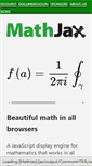 Mobile Screenshot of mathjax.org