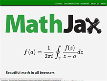 Tablet Screenshot of mathjax.org